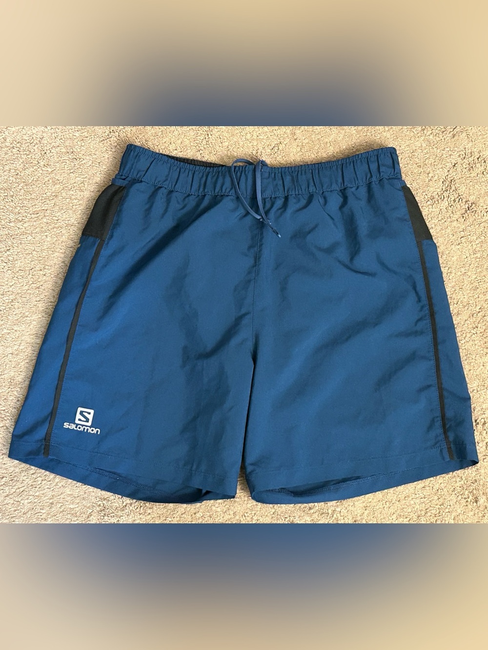 Salomon Men’s Shorts Sz Small Blue Running Athletic Lightweight ActiveDry